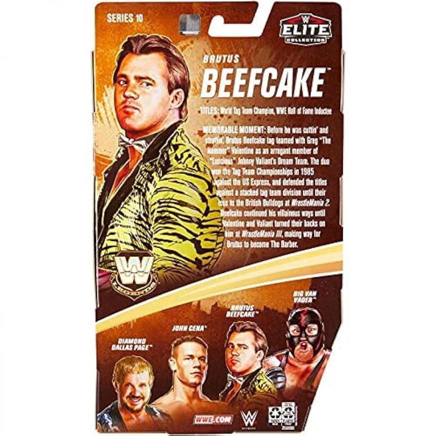 ブルータス ビーフケーキ　ハズブロ　WWF Amazon.co.jp: WWE Legends エリートコレクション ブルータス ザ